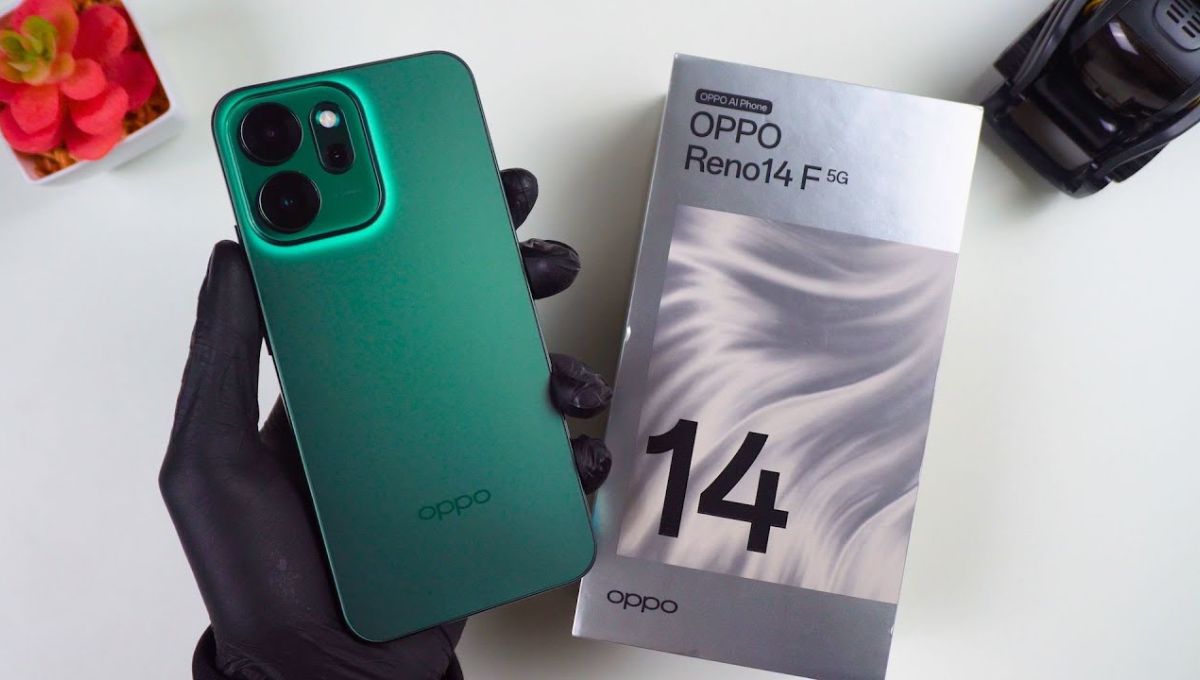 Oppo Reno14 F: 6000mAh बैटरी और 50MP कैमरा, कीमत सिर्फ Rs 29,999 से शुरू