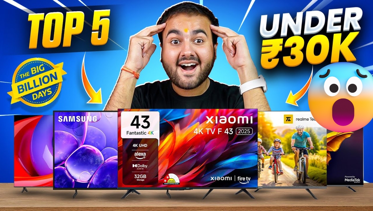 Flipkart BBD 2025: Samsung और Xiaomi Smart TV पर 4K का धमाकेदार डिस्काउंट