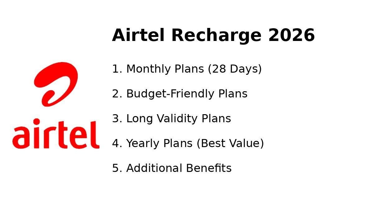 Airtel Recharge Plans 2026